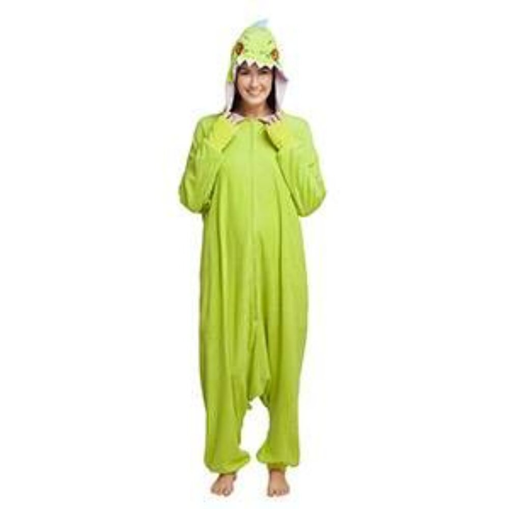 RARE Reptar Rugrats Adult Kigurumi Onesie Costume Loungewear